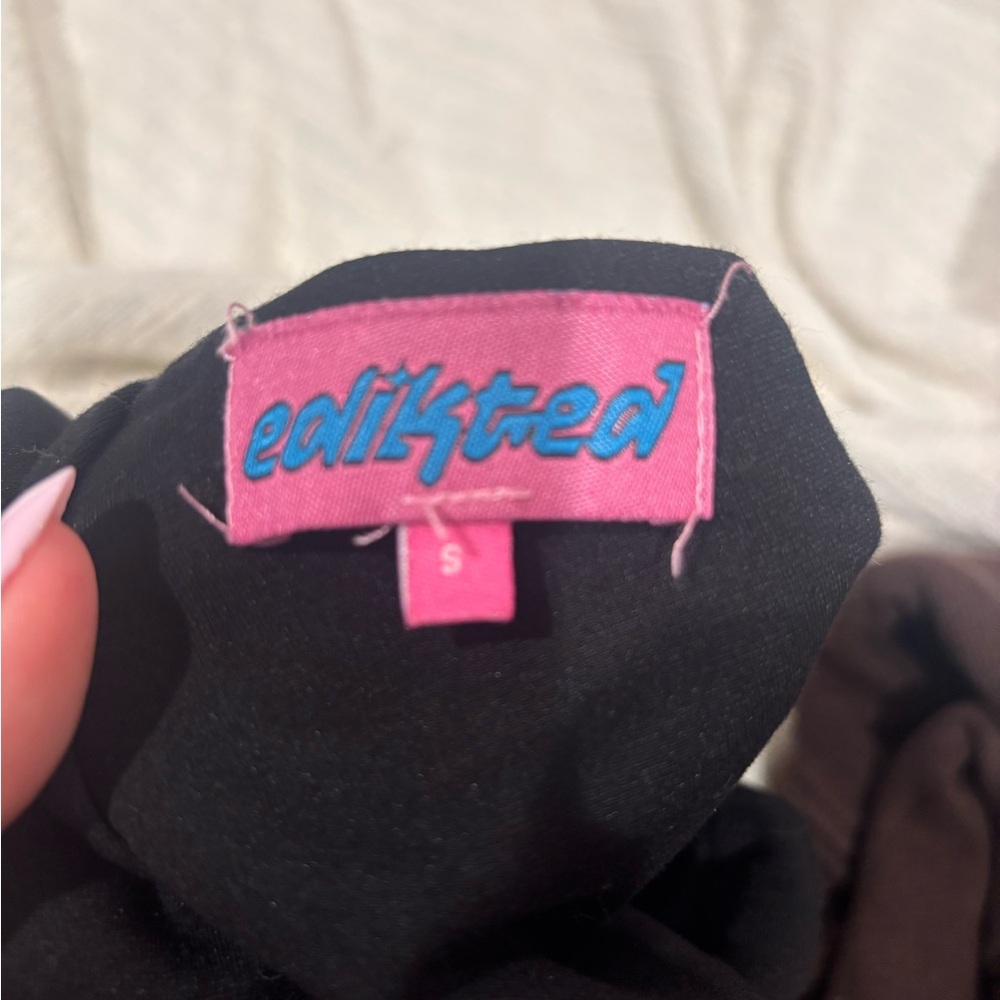 Edikted Black One-Shoulder Top - Picture 4 of 4
